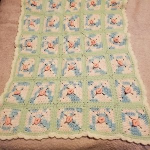 Baby crocheted blanket.  Handmade